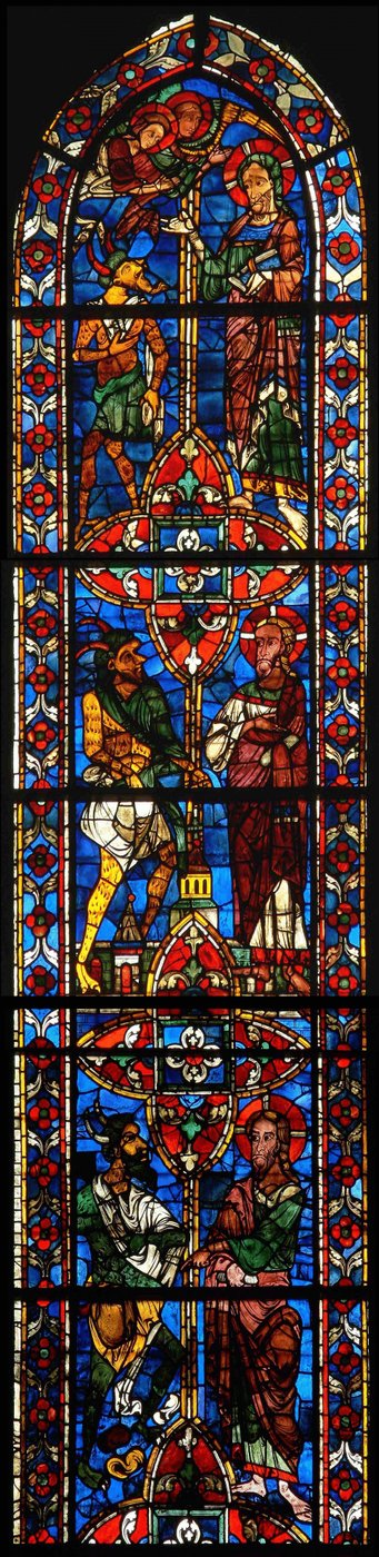 Christus wird in der Wüste versucht von French School