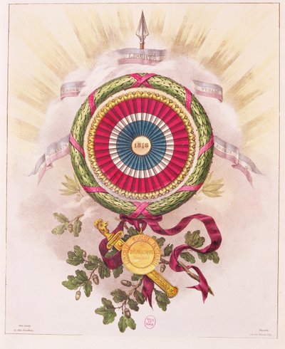 Kokarde, Emblem von 1848 von French School