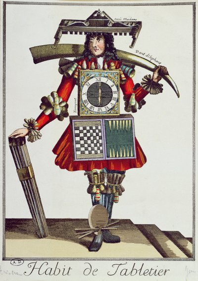 Kostüm eines Tabletier, ca. 1700 von French School