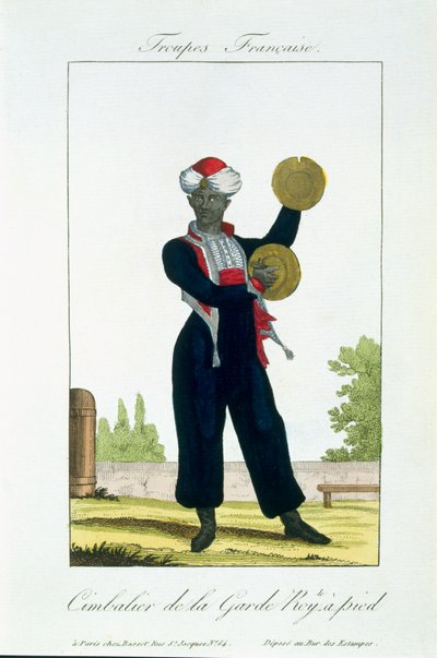 Becken-Spieler der königlichen Garde, um 1790 von French School