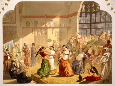 Tanzzeremonie in Kairo, 1860 von French School