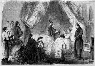 Tod von Prinz Jerome Bonaparte von French School