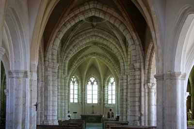 Darstellung des Ostendes der Kirche von French School