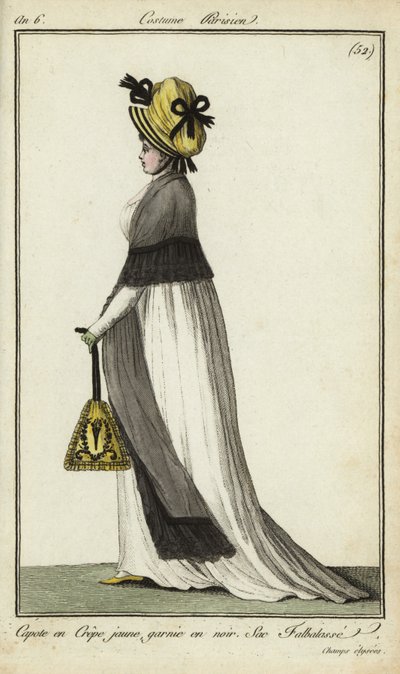 Modische Frau auf den Champs-Elysees von French School