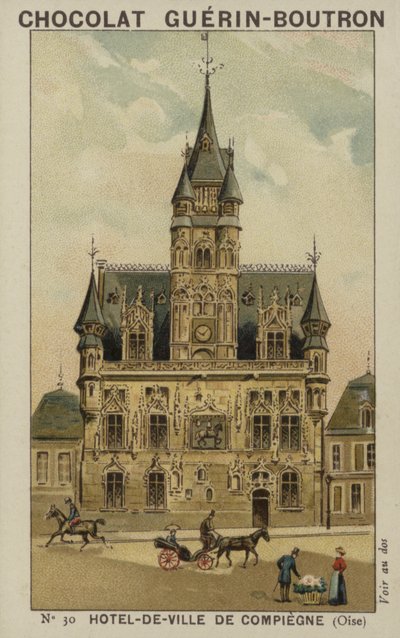 Rathaus von Compiègne, Oise von French School