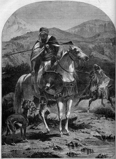 Hasenjagd in Algerien von French School