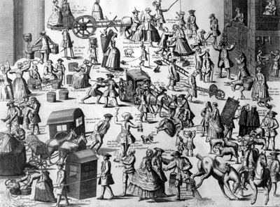 Les Embarras de Paris, ca. 1720 von French School