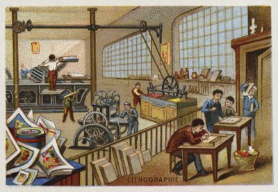 Lithografie von French School