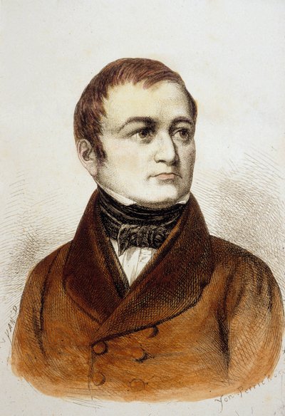 Louis Adolphe Thiers (farbige Gravur) von French School