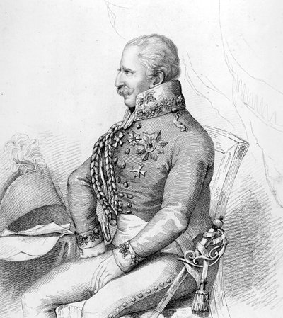 Marschall von Blücher (Gravur) von French School