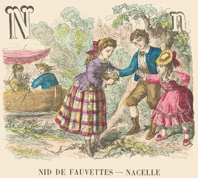 Nest der Grasmücken - Tragekorb von French School