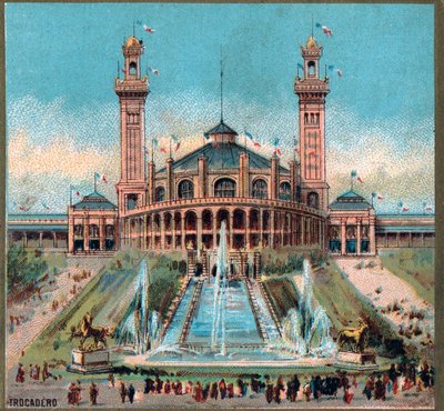 Paris. Weltausstellung 1889: Trocadero von French School