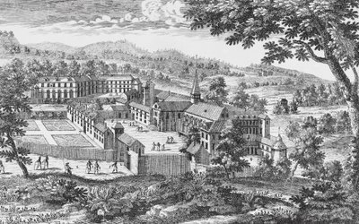 Abtei Port-Royal-des-Champs, Gravur, Frankreich von French School