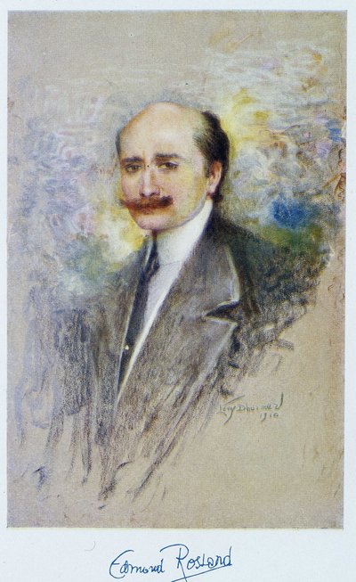 Porträt von Edmond Rostand im Jahr 1910 von French School