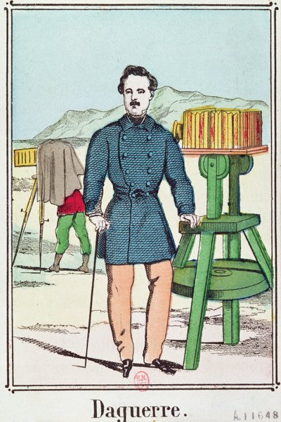 Porträt von Louis-Jacques Daguerre (1787-1851) von French School
