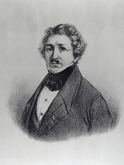 Porträt von Louis-Jacques Daguerre (1787-1851) von French School