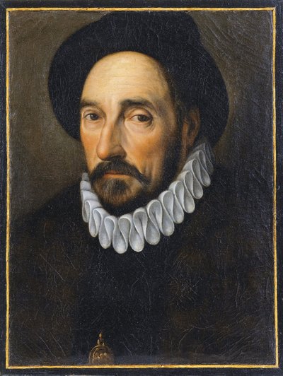 Porträt von Michel de Montaigne von French School