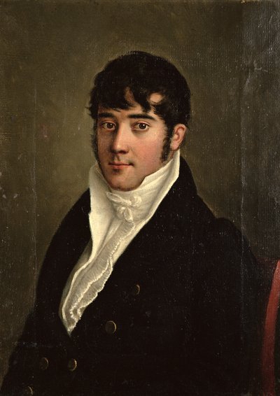 Porträt eines sitzenden Gentlemans, ca. 1825 von French School