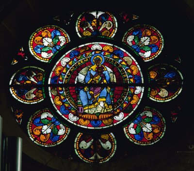 Rosettenfenster von French School
