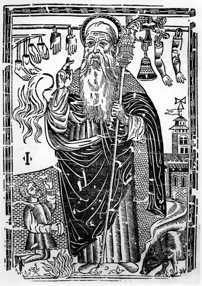 Heiliger Antonius der Große von French School