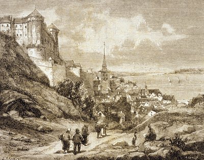 Saumur, Frankreich (Gravur) von French School