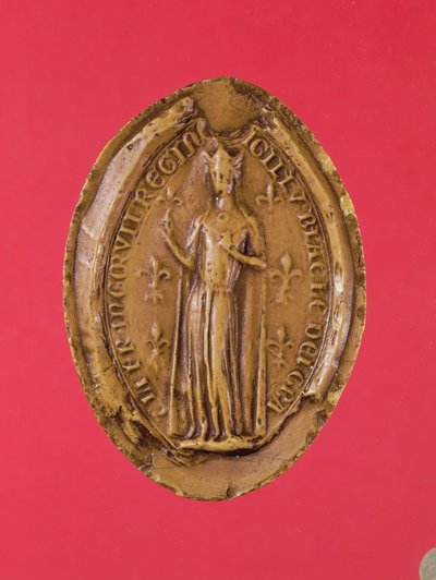 Siegel von Blanche de Castille von French School