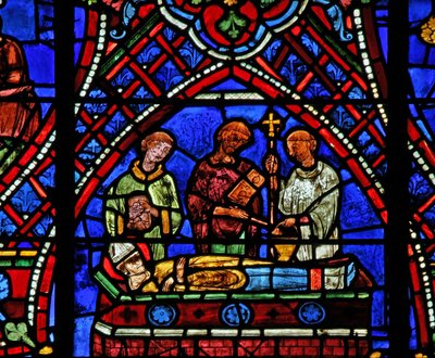 St. Apollinaire: seine Beerdigung von French School