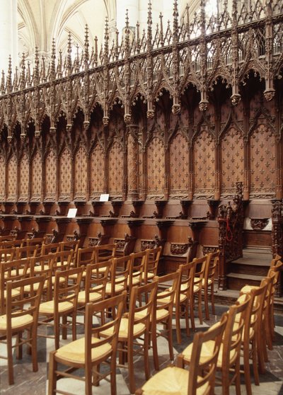 Chorgestühl der Kathedrale von Amiens (80). von French School