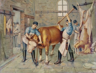 Der Metzger, 19. Jahrhundert von French School