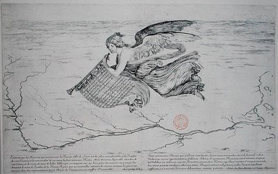 Der Verlauf des Flusses Loire von French School