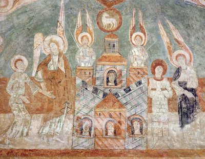 Das himmlische Jerusalem, 12. Jahrhundert von French School