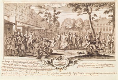 Das Hotel de Soissons im Jahr 1720 von French School