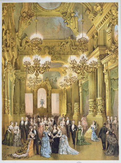 Die Pause in der Opéra Garnier, ca. 1875 von French School