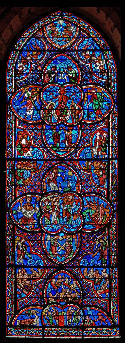 Das Jüngste Gericht Fenster von French School