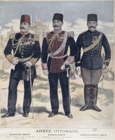 Die osmanische Armee, 1895 von French School