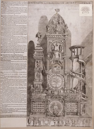 Die Uhr der Straßburger Kathedrale von French School
