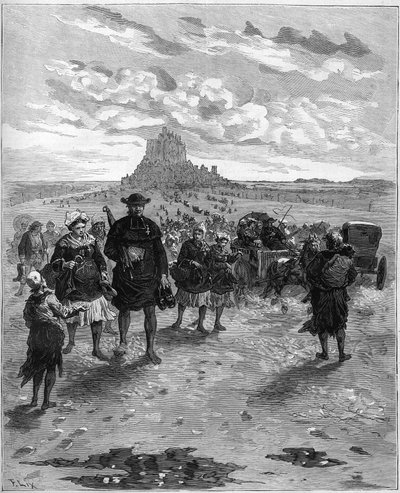 Die Feste von Mont Saint Michel von French School