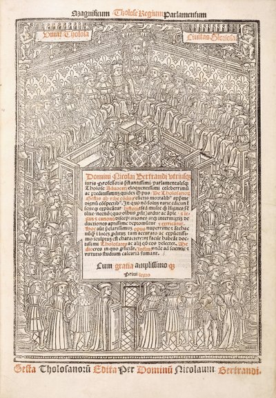 Titelseite mit dem Parlament von Toulouse, 1515 von French School