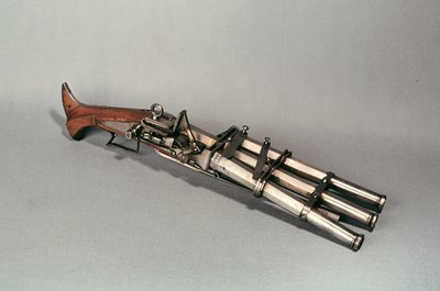Dreiläufige Pistole von French School