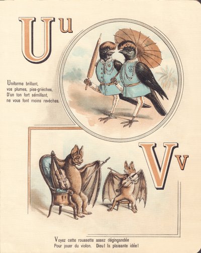 U V: Urubu, Uniform, Vampir, Violine von French School