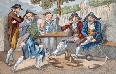 Eine Partie Kegeln von French School