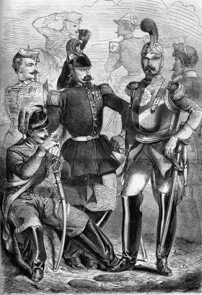 Uniformen der französischen Kavallerie von French School