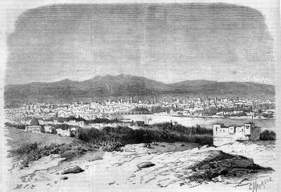 Ansicht der Stadt Damaskus, Syrien von French School