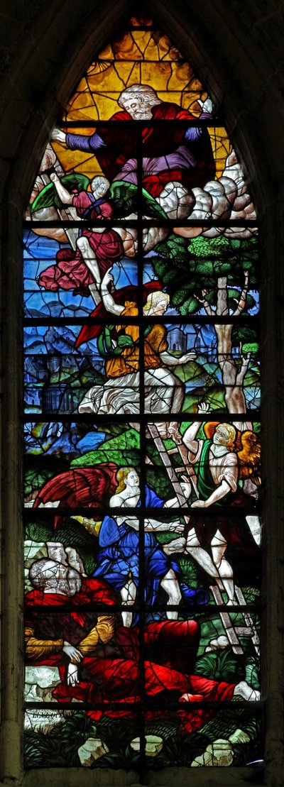 Fenster w100, die Himmelsleiter von French School