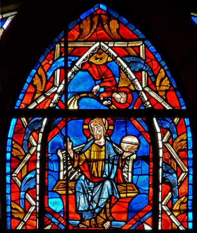 Fenster w107 zeigt Christus in Herrlichkeit von French School