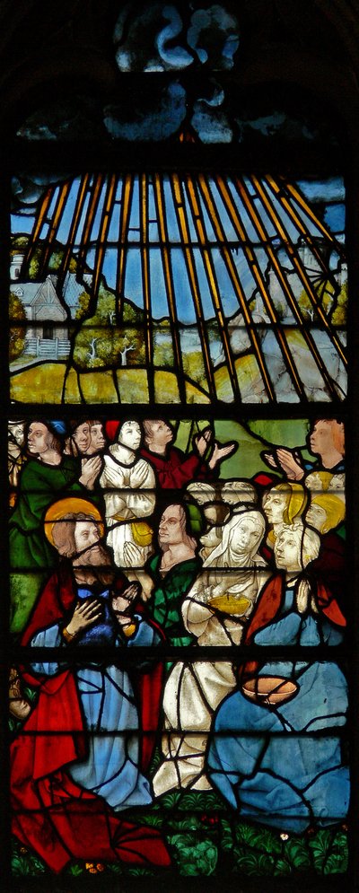 Fenster w119, St. Thomas predigt von French School