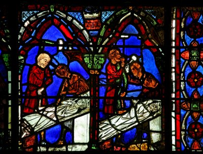 Fenster w15, Stifter darstellend - Maurer von French School