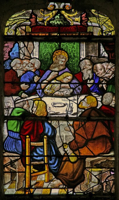 Fenster w1, Das letzte Abendmahl von French School