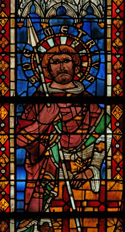 Fenster w203 mit dem heiligen Demetrius von French School