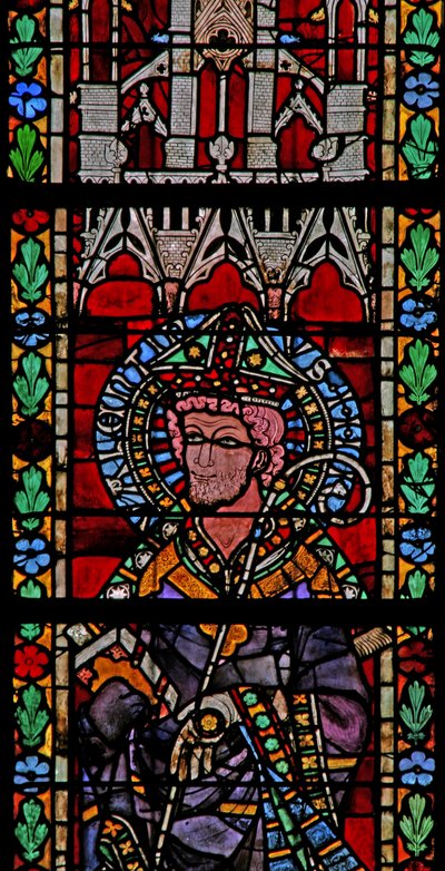 Fenster w205 mit dem heiligen Valentin von French School